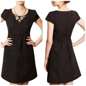 Anthro HD in Paris blk textured Empress dress, Siz